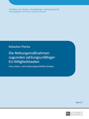 cover image of Die Rettungsmaßnahmen zugunsten zahlungsunfähiger EU-Mitgliedstaaten